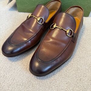 Gucci Men’s Jordaan Loafer size 11 brown